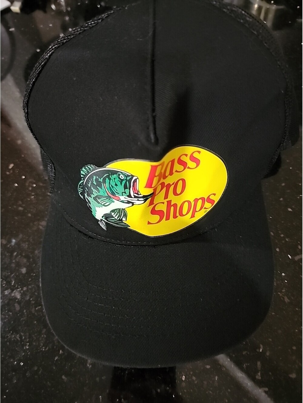 Bass Pro Shops Men's Trucker Hat Mesh Cap - Black